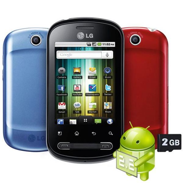 Celular 3G Desbloqueado Optimus ME P350 Android 2.2 Touch